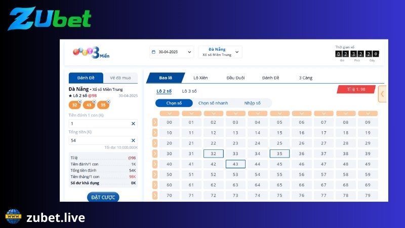 Hướng dẫn tham gia lô đề Zubet